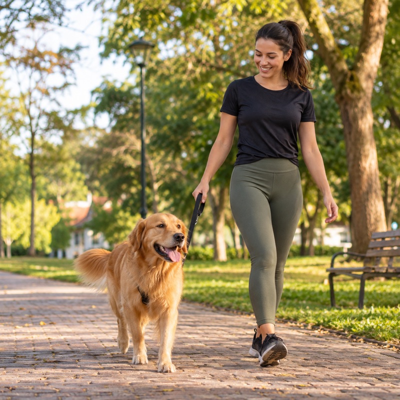 Passeio — Passear com o cachorro, dar comida e água ao pet, escovar o pet.